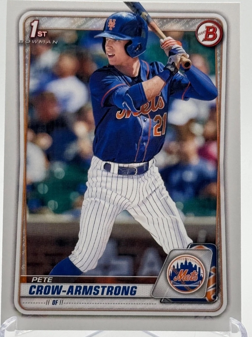 🇨🇦NOW $3🍀 Pete Crow Armstrong 2020 Bowman New York Mets Rookie RC Baseball Card